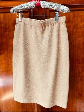 Cream Pencil Skirt